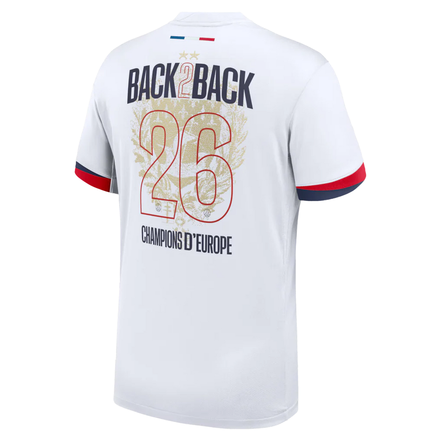 Maillot PSG - Champions d'Europe Back 2 Back Extérieur 25/26